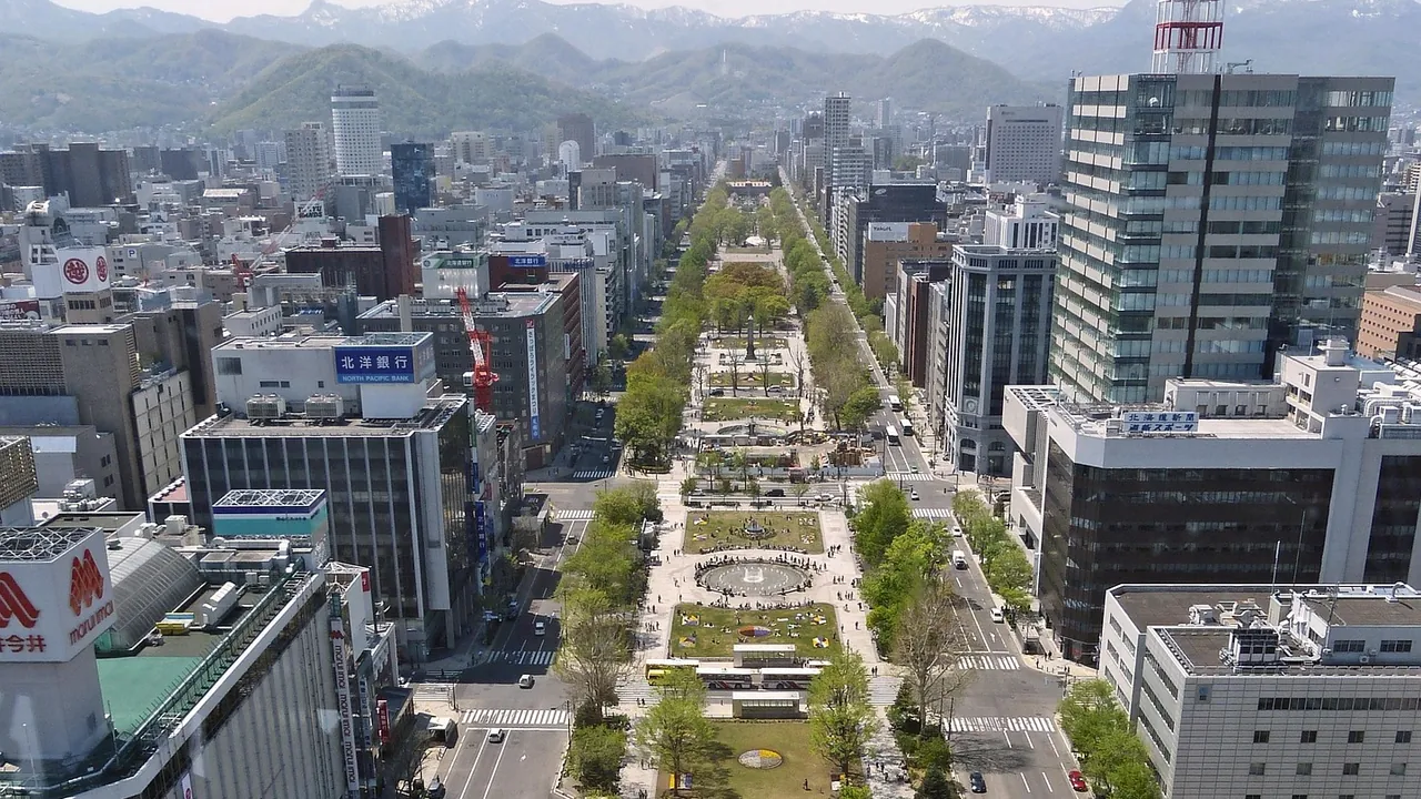 삿포로 오도리공원 전경